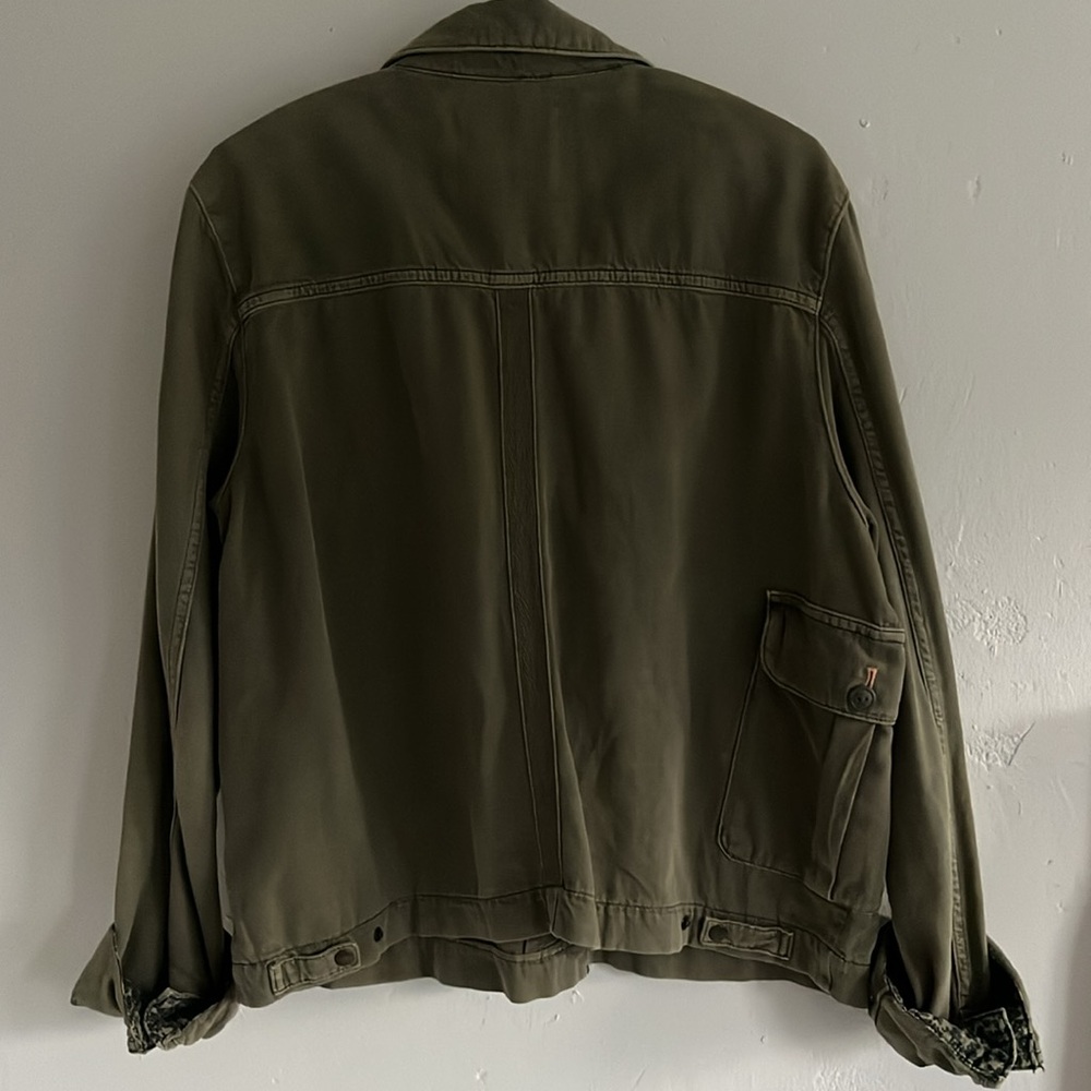 Anthropologie Olive Green Utility Jacket - Picture 5 of 9